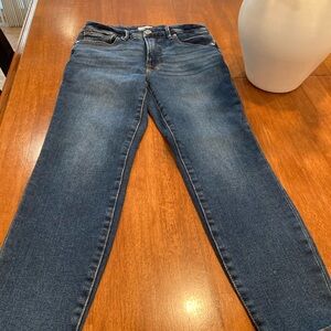 Good American Medium Blue Denim  Ankle Jeans